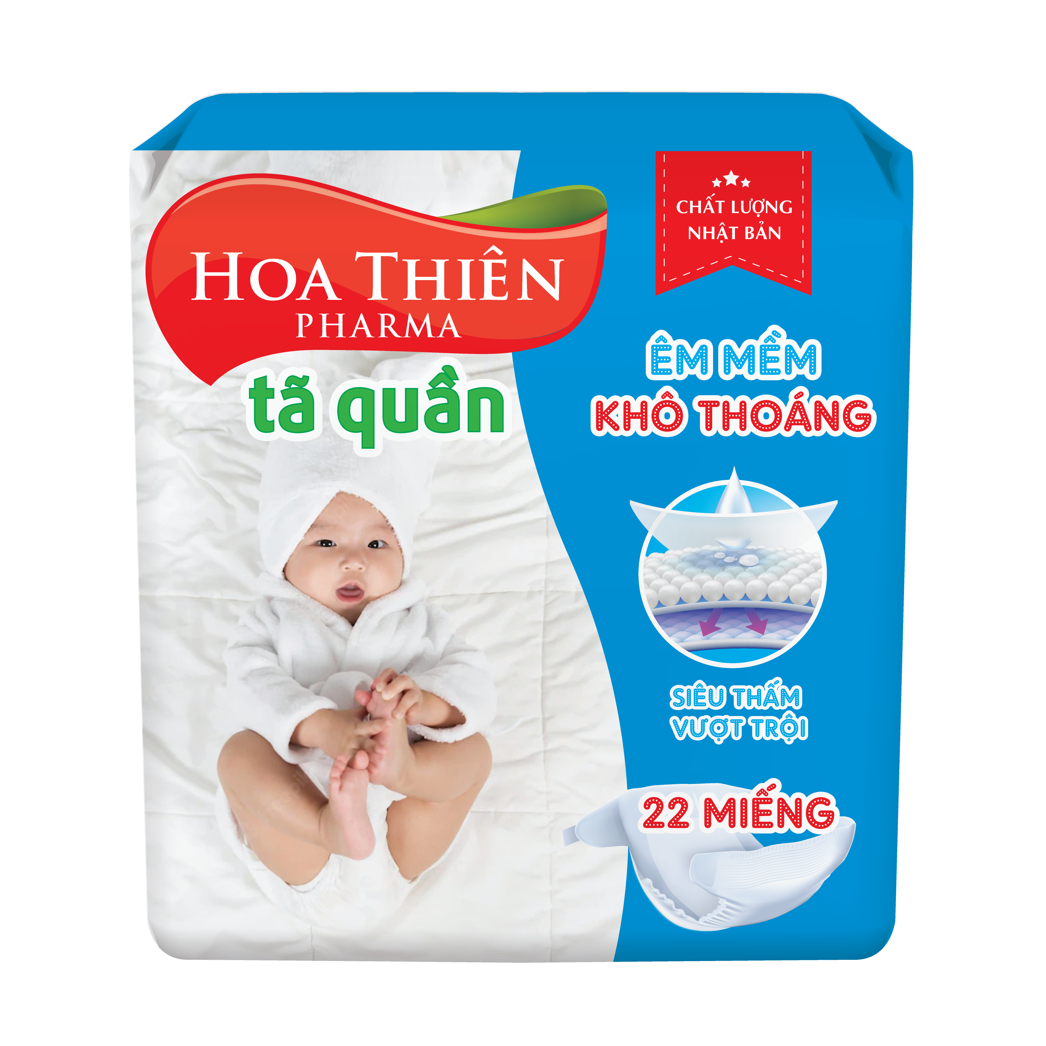 Tã quần em bé Hoa Thiên Pharma