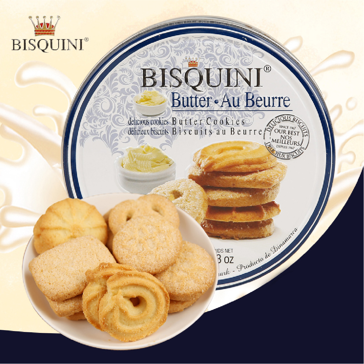 Bánh Quy Bơ Bisquini - 908g