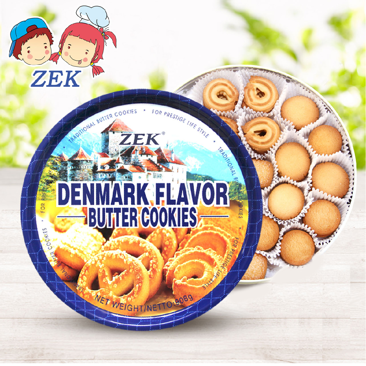 Bánh Quy Bơ Zek Denmark Flavor - 908g