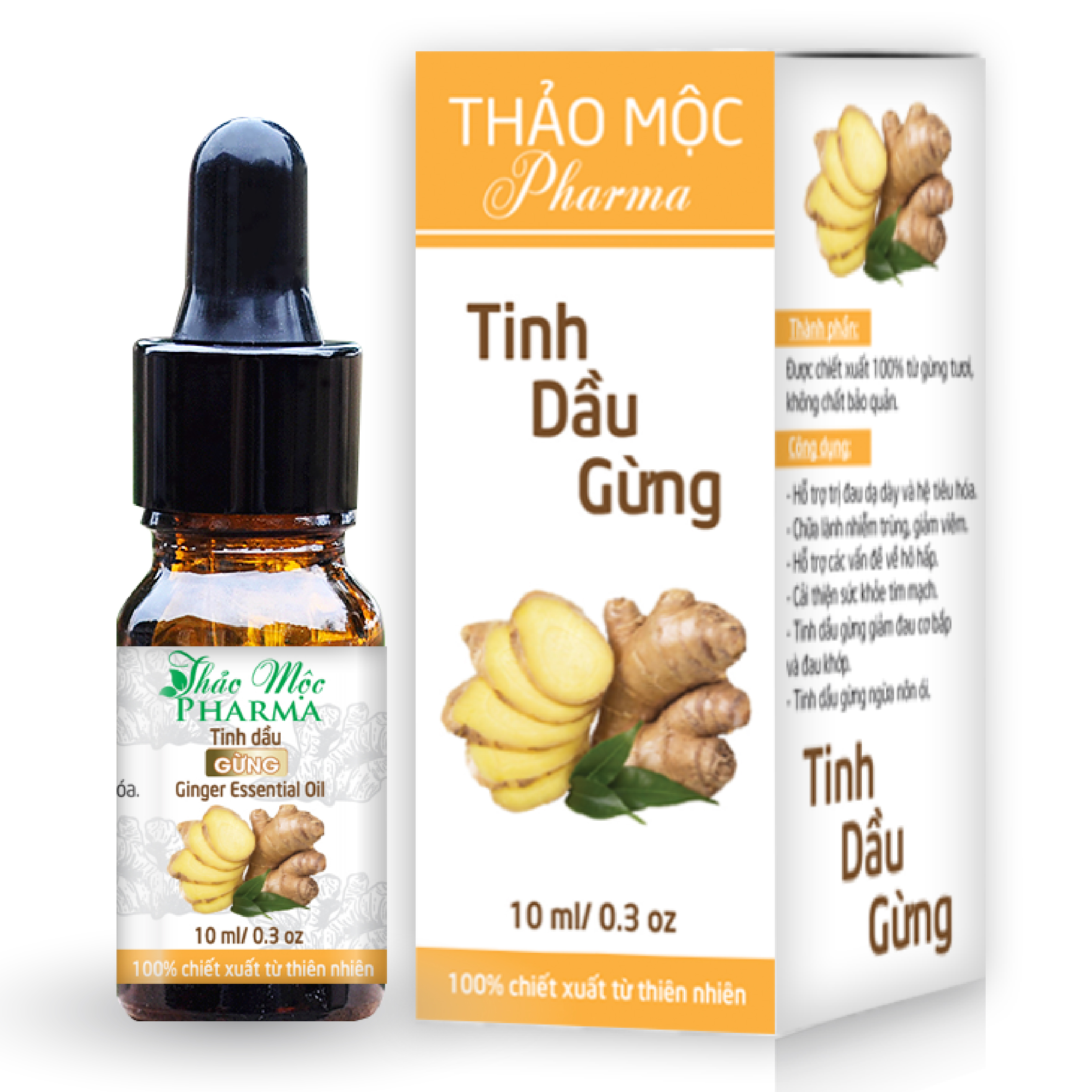 Tinh dầu Gừng Thảo Mộc Pharma - 10ml