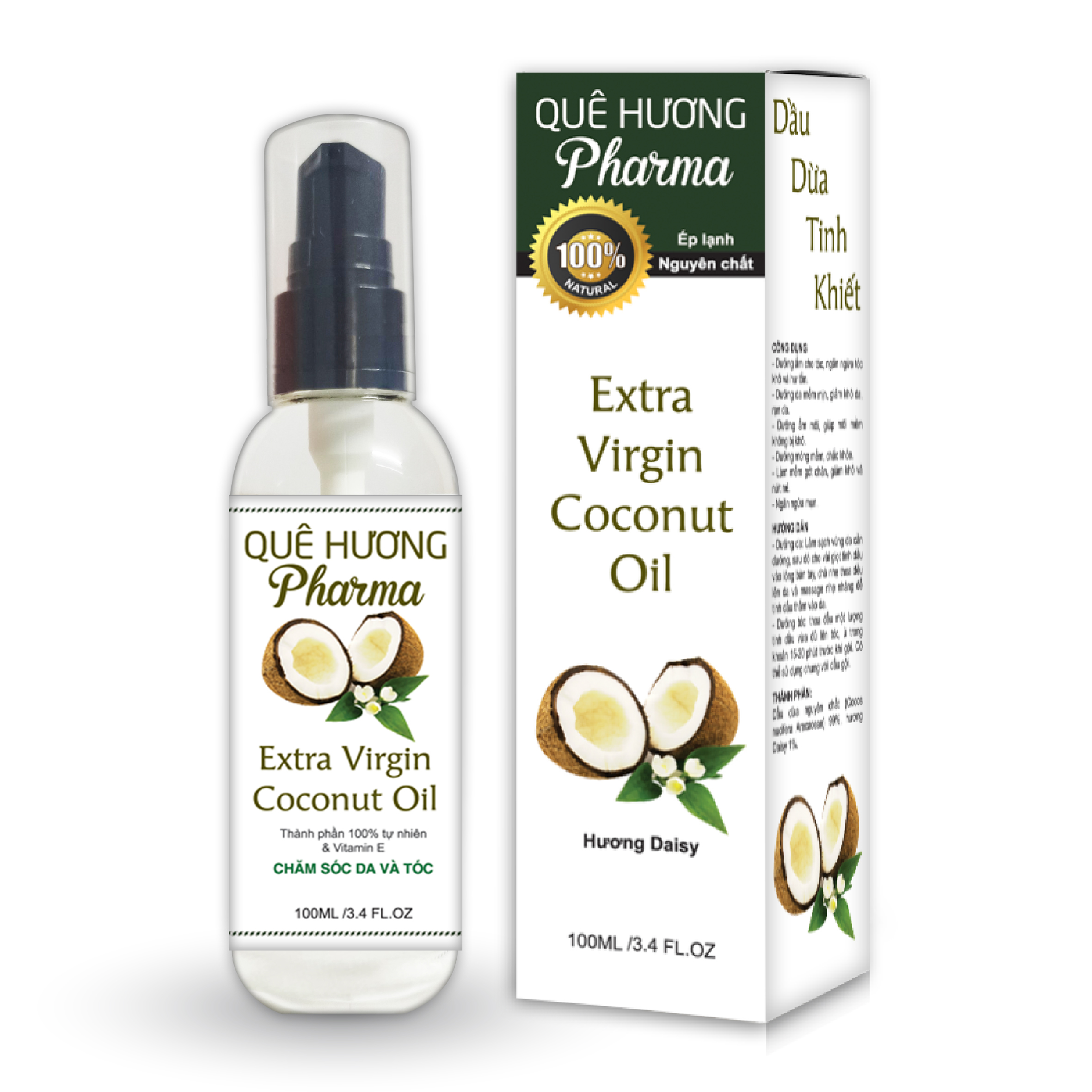 Tinh dầu Dừa Quê Hương Pharma - 100ml