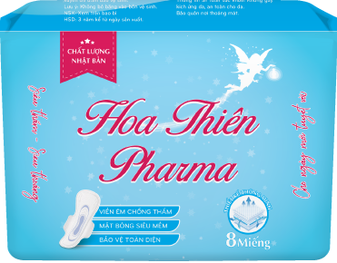 Băng vệ sinh phụ nữ Hoa Thiên Pharma xanh